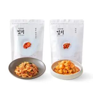 신세계푸드 [조선호텔김치]썰은배추김치 1kg+깍두기 1kg 총 2kg