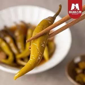 [마녀바스켓]새콤달콤 밥반찬 간장고추 장아찌 1kg x 2개