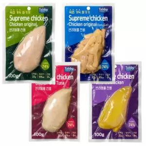 테비 슈프림 치킨 100g x 20개 대용량 닭가슴살 4종