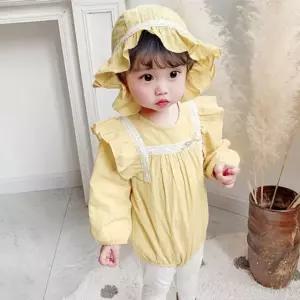 봄향기 리본 바디슈트 보넷세트 204340