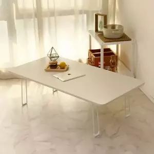국산 라운드 접이식 소파 거실 테이블 1200x600mm 간이테이블 거실테이블 높이조절