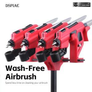 DSPIAE PT-AB 마커 랙이있는 무세척 에어 브러시 세트 모델러 취미 DIY 도구 용 페인팅을 쉽게 스프레이 할