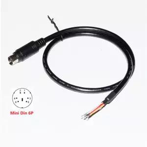 미니 DIN 4PIN MD4 수형 커넥터 PLC 프로그래밍 브레이크아웃 케이블