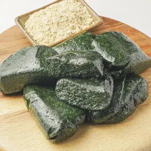밥알쑥떡 2kg+콩고물 200g 진도 해풍쑥 전통 쑥떡 당일생산 개별포장 식사대용