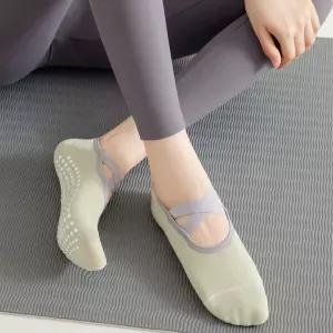 크로스밴드 필라테스 양말 신발 슈즈 무용 요가 삭스 논슬립 덧신 댄스 홈트 코어 용품 미끄럼방지 운동
