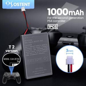 소니 PS4 Pro/슬림 블루투스 듀얼 쇼크 컨트롤러 2세대 CUH-ZCT2 또는 OSTENT 배터리 팩 교체품