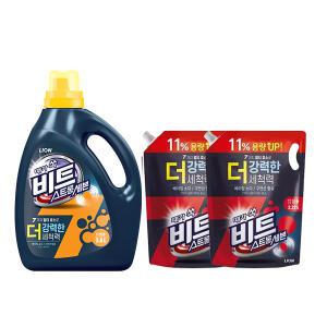 비트 스트롱세븐 드럼 3L 용기, 1개 +  일반드럼겸용 2.22L 리필, 2개