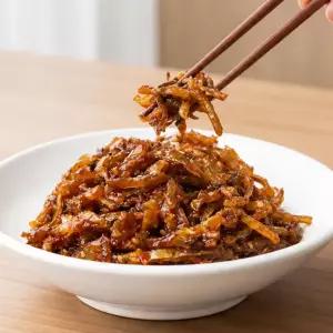 쥐포채 양념 조림 500g 쥐포채조림, 자취생 필수, 마른반찬, 맛있는 가정식 밑반찬