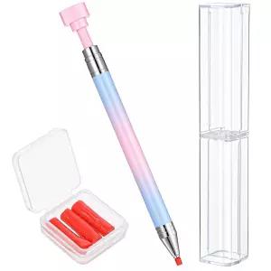 KFHENSOMR 라인스톤 피커 왁스 펜 자동 리필 가능한 다이아몬드 아트 페인팅 어플리케이터 네일 DIY 공예를