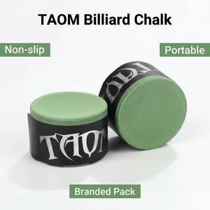TAOM 초크 라운드 프로페셔널 당구 클레버 핑크 그린 블랙 에이트 스누커 나인볼 로드 뉴트럴 파우더 액세