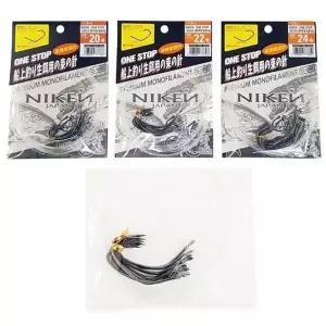 씨타임 니켄 선상 생미끼 묶음바늘 생미끼 낚시 채비 농어채비 니켄외수질 (W71760C)