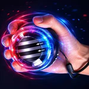 LED 자이로 볼 손목 전완근 강화 운동 기구 스트레칭 스핀 스피닝 악력 트레이닝 지로볼