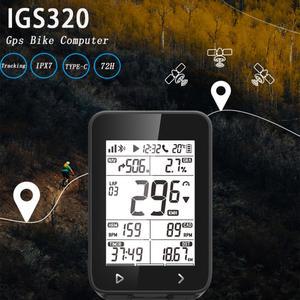 자전거속도계 IGPSPORT IGS320 자전거 컴퓨터 GPS 글로벌 IGS 변속 전자 오프라인지도 사이클링 스마트 주행 거리계 트레이너 320