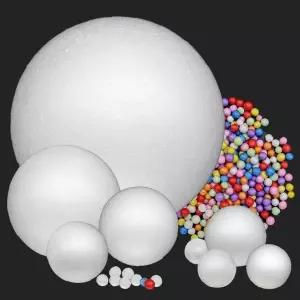 스티로폼 구 입체 구형 발포 알갱이 공예 장식 포장 충전재 만들기 재료 세트