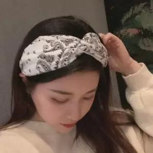 반다나 페이즐리 헤어밴드 데일리 여성 헤어밴드 머리띠 포인트 넓은 페이즐리헤어밴드