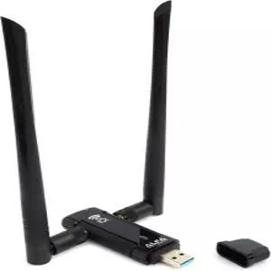 ALFA 네트워크 AWUS036ACM 장거리 광대역 듀얼 밴드 AC1200 USB 무선 Wi-Fi 어댑터(고감도 외부 안테나