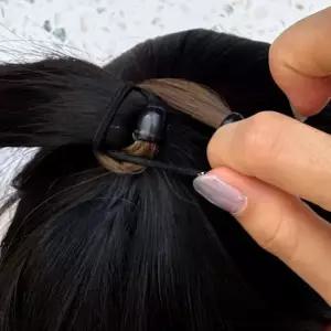 로우번 가발머리끈 묶음가발머리끈 곱창 고무줄 머리고무줄 인조모헤어링 로우번머리끈