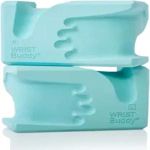 WRISTBuddy 요가 블록 2팩 왼쪽 오른쪽 - 손목 및 그립 개선을 위한 인체공학적 손 모양 EVA 필라테스