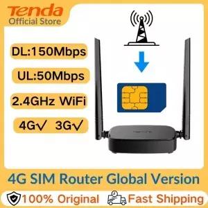 Tenda 모바일 와이파이 라우터 고속 이더넷 LAN WAN 포트 4G SIM 4G03 프로 3G 무선 대역 2.4 GHz LTE Cat4