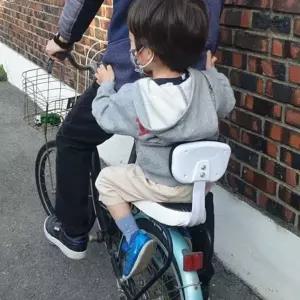 [하프클럽/]자전거 뒷자리 안장 자전거 동승 안장 편안한 2인용 등받이 어린