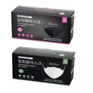 고품질 3D 입체 접이식 마스크 대형 50매 (W9FA68C)