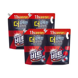 비트 스트롱세븐 액체세제 일반드럼겸용 리필 2.22L, 4개