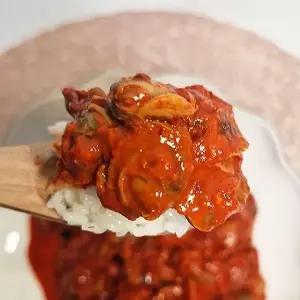 [자연맛남]탱글 순살 양념 꼬막장 400g