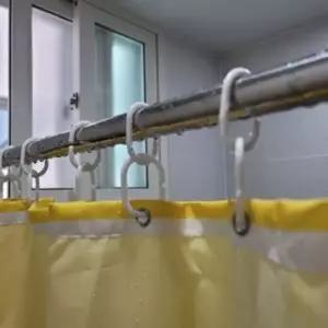 C자플라스틱커튼링 욕실 화이트 커튼레일 커튼고리 커튼링 플라스틱 레일 커튼