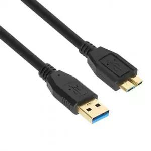 AM MicroB 케이블 포트 데이터 단자 블랙 0.3m USB3.0