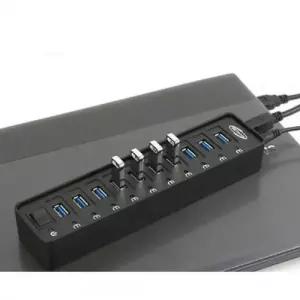 USB3.0 10포트 유전원 허브 12V3A 전원 아답터 포함