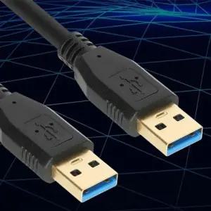 AM AM 케이블 포트 데이터 선 단자 블랙 2m USB3.0