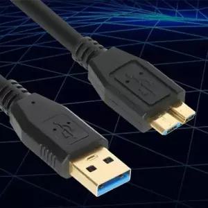 AM MicroB 케이블 포트 데이터 단자 블랙 3m USB3.0