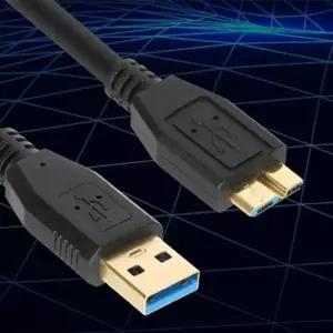 AM MicroB 케이블 포트 데이터 단자 블랙 2m USB3.0