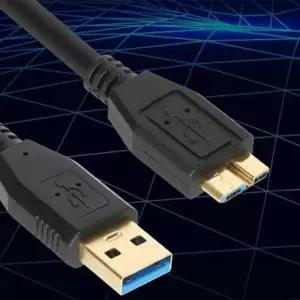 AM MicroB 케이블 포트 데이터 단자 블랙 1m USB3.0