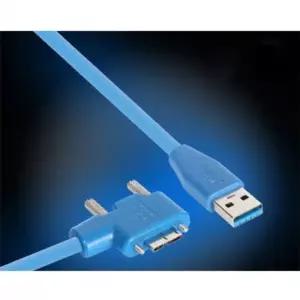USB3.0 하이플렉스 AM MicroB 케이블 오른쪽꺾임 2m