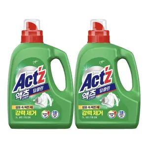 액츠 퍼펙트 액체세제 딥클린 용기 3L, 2개