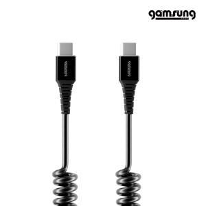 감성공장 USB 고속 충전 60W 스프링케이블 480Mbps C타입 to C타입 1.4m