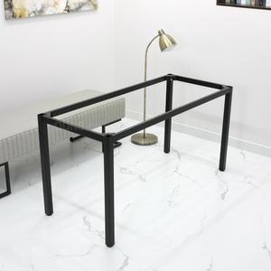 T14060b 높이700mm 블랙40각 철재다리 탁자발통 1400 x 600