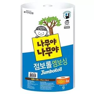 [잘풀리는집]나무야나무야점보롤 500M x 4롤 x 4팩