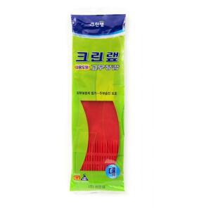 크린랩 천연라텍스 고무장갑 다용도 대 (레드)