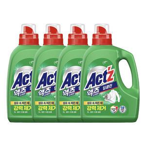 액츠 퍼펙트 액체세제 딥클린 용기, 3L, 4개