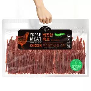 [오래오래프로젝트] 조이스픽 깨끗한육포 닭가슴살 스틱 벌크형 400g