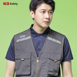 K2 케이투 안전조끼 21VE-612R 현장 반사 방수 낚시 등산
