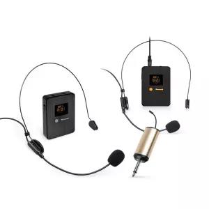Coms 2채널 UHF 무선 핀 헤드셋 리시버 세트 CR400CDR