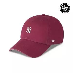 47브랜드 뉴욕 양키스 NY 스몰 로고 MLB 엠엘비 볼캡 야구 모자 카디널 B-BSRNR17GWS-CA