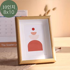 3D입체 우드 프레임 탁상인테리어 액자 8x10인치