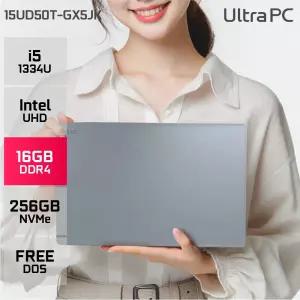 LG 울트라PC 15UD50T-GX5JK 인텔i5-1334U 타이탄 실버 업무용 사무용 노트북 (16GB/256GB) YO