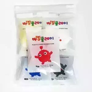 바핑클레이 미니키트 10g 5색 세트 개별포장 컬러클레이 초등 유아 놀이