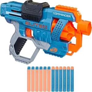 NERF 엘리트 2.0 커맨더 RD-6 다트 블래스터 12 6 회전 드럼 야외 장난감 8세 이상