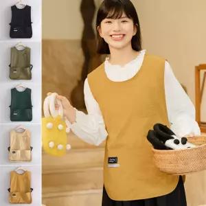 조끼형 작업복 앞치마/작업/짧은/공방/방수/숏/조끼/카페/작업용/다용도/하프